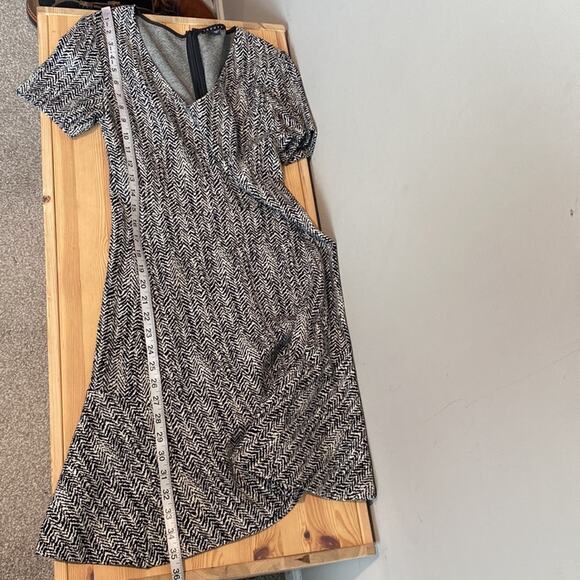 Theory Women's Nikay V short sleeve dress Wool Blend Parcel Fabric 6 - Picture 13 of 13